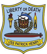 U.S. Navy USS Patrick Henry (SSBN-599), эмблема - векторное изображение