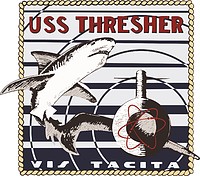 U.S. Navy USS Thresher_(SSN-593), эмблема - векторное изображение