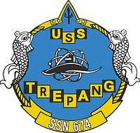 U.S. Navy USS Trepang (SSN-674), emblem - vector image