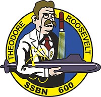 U.S. Navy USS Theodore Roosevelt (SSBN-600), emblem