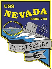 U.S. Navy USS Nevada (SSBN-733), emblem - vector image