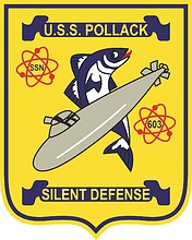 Vector clipart: U.S. Navy USS Pollack (SSN-603), emblem