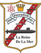 U.S. Navy USS Queenfish (SSN-651), emblem