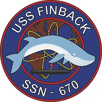 Vector clipart: U.S. Navy USS Finback (SSN-670), emblem