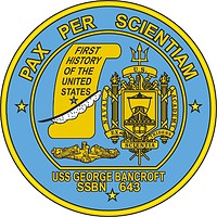 Vector clipart: U.S. Navy USS George Bancroft (SSBN-643), emblem