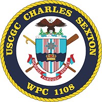 U.S. Coast Guard USCGC Charles Sexton (WPC-1108), эмблема - векторное изображение