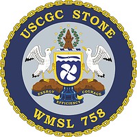 U.S. Coast Guard USCGC Stone (WMSL-758), emblem - vector image