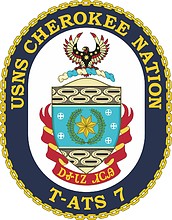 Vector clipart: U.S. Navy USNS Cherokee Nation (T-ATS-7), emblem
