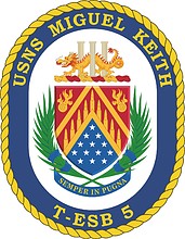 U.S. Navy USNS Miguel Keith (T-ESB-5), emblem