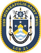 U.S. Navy USS Minneapolis-Saint Paul (LCS-21), emblem