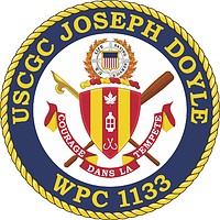 Vector clipart: U.S. Coast Guard USCGC Joseph Doyle (WPC 1133), emblem