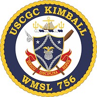 Векторный клипарт: U.S. Coast Guard USCGC Kimball (WMSL 756), эмблема