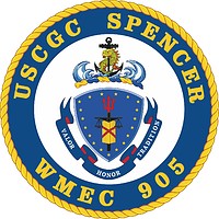 Vector clipart: U.S. Coast Guard USCGC Spencer (WMEC 905), emblem