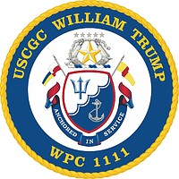 Векторный клипарт: U.S. Coast Guard USCGC William Trump (WPC 1111), эмблема