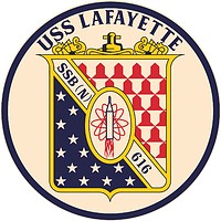 Vector clipart: U.S. Navy USS Lafayette (SSBN-616), emblem