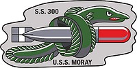 U.S. Navy USS Moray (SS-300), эмблема - векторное изображение