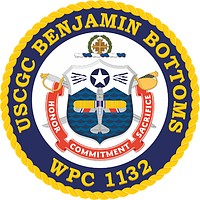 U.S. Coast Guard USCGC Benjamin Bottoms (WPC 1132), эмблема - векторное изображение