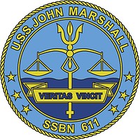 Vector clipart: U.S. Navy USS John Marshall (SSBN-611), emblem