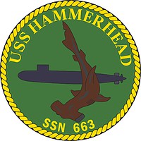 Vector clipart: U.S. Navy USS Hammerhead (SSN-663), emblem