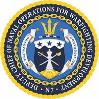 Vektor Cliparts: U.S. Deputy Chief of Naval Operations for Warfighting Development (N7), Emblem
