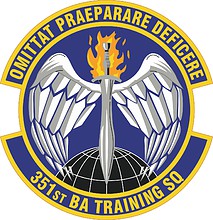 Vector clipart: U.S. Air Force 351st Battlefield Airmen Training Squadron, emblem