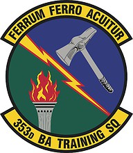 U.S. Air Force 353rd Battlefield Airmen Training Squadron, emblem - vector image