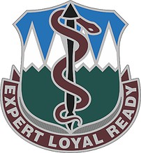 U.S. Army Dental Health Activity Fort Carson, эмблема (знак различия) - векторное изображение