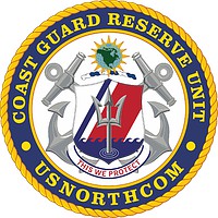 U.S. Coast Guard Reserve Unit USNORTHCOM, эмблема - векторное изображение