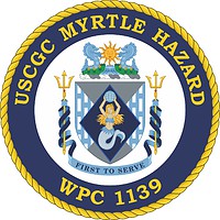 Векторный клипарт: U.S. Coast Guard USCGC Myrtle Hazard (WPC 1139), эмблема