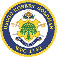 U.S. Coast Guard USCGC Robert Goldman (WPC 1142), эмблема - векторное изображение