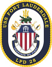 Векторный клипарт: U.S. Navy USS Fort Lauderdale (LPD 28), эмблема