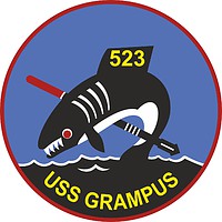 Векторный клипарт: U.S. Navy USS Grampus (SS-523), эмблема