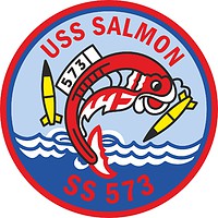 Векторный клипарт: U.S. Navy USS Salmon (SSR-573), эмблема