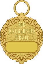 Векторный клипарт: USAID Distinguished Civilian Service, medal (reverse)