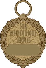 Векторный клипарт: USAID Meritorious Civilian Service, medal (reverse)