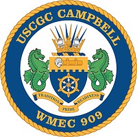 U.S. Coast Guard USCGC Campbell (WMEC-909), emblem - vector image