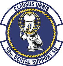 U.S. Army 59th Dental Support Squadron, emblem - vector image