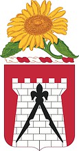 Vector clipart: U.S. Army 891st Engineer Battalion, coat of arms