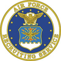 U.S. Air Force Recruiting Service, badge - vector image