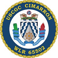 U.S. Coast Guard USCGC Cimarron (WLR 65502), emblem - vector image