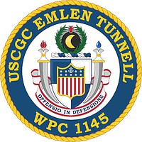 Vector clipart: U.S. Coast Guard USCGC Emlen Tunnell (WPC 1145), emblem