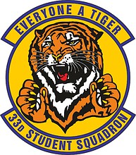 Vector clipart: U.S. Air Force 33rd Student Squadron, emblem