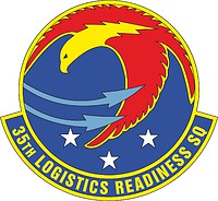 Vector clipart: U.S. Air Force 35th Logistics Readiness Squadron, emblem