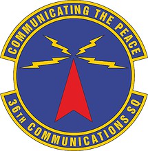 Векторный клипарт: U.S. Air Force 36th Communications Squadron, эмблема