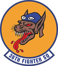 Векторный клипарт: U.S. Air Force 36th Fighter Squadron, эмблема