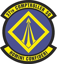 Vector clipart: U.S. Air Force 37th Comptroller Squadron, emblem