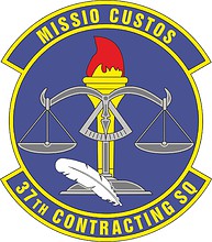 Vector clipart: U.S. Air Force 37th Contracting Squadron, emblem