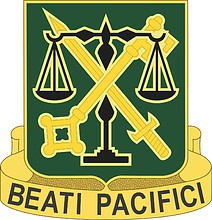 Vector clipart: U.S. Army 142nd Military Police Brigade, distinctive unit insignia