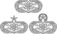 Векторный клипарт: U.S. Air Force Scientific Applications Specialist badges