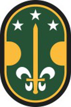 Vector clipart: U.S. Army 35th Military Police Brigade, shoulder sleeve insignia